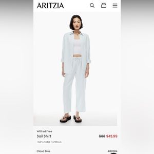 Wilfred free - Sail shirt (white) size XS